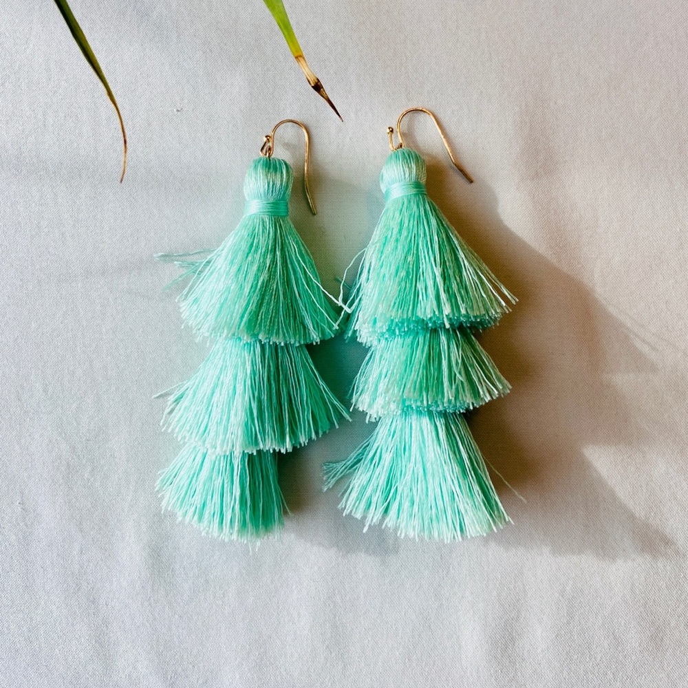 2 pairs of tassel earrings
